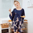 Robe Estilo Quimono em Cetim de Seda