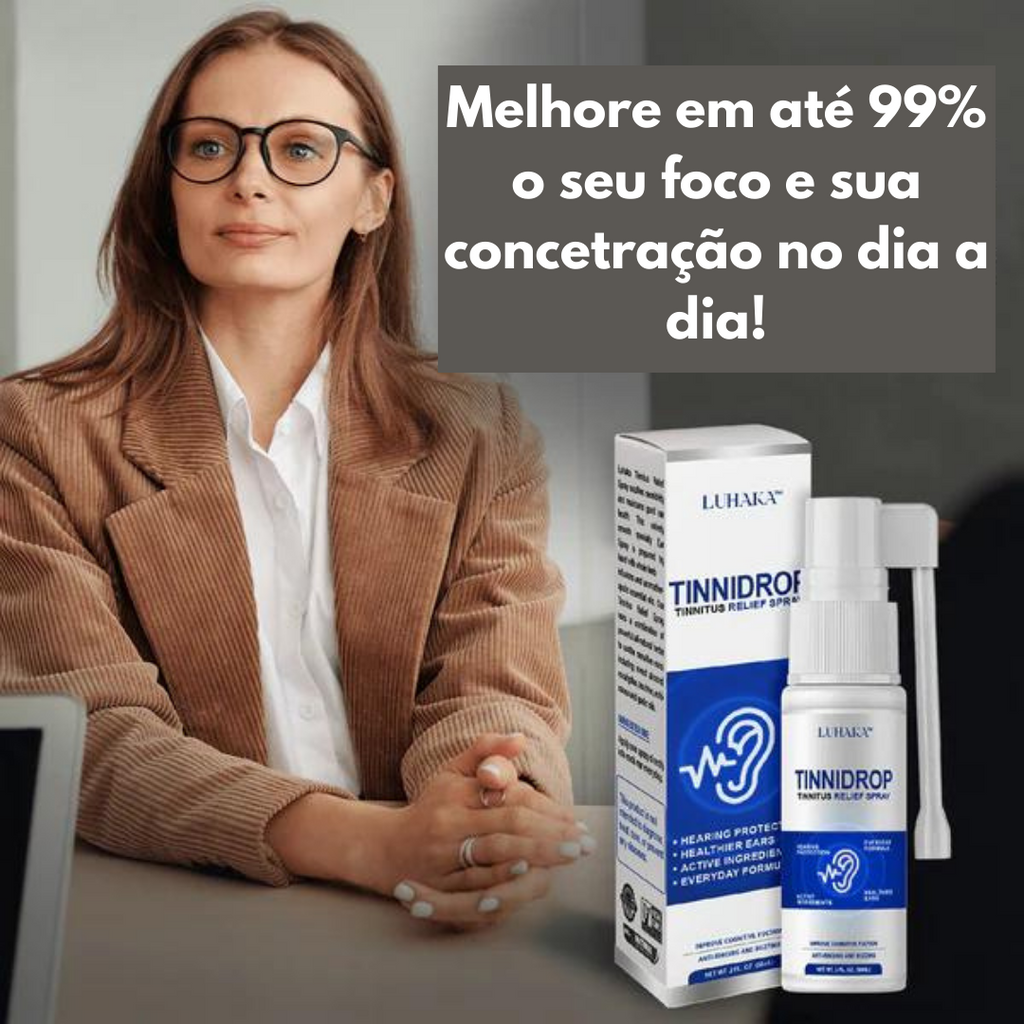 Spray Contra Problemas no Ouvido TinniDrop |COMPRE 2 LEVE 3| + Frete grátis
