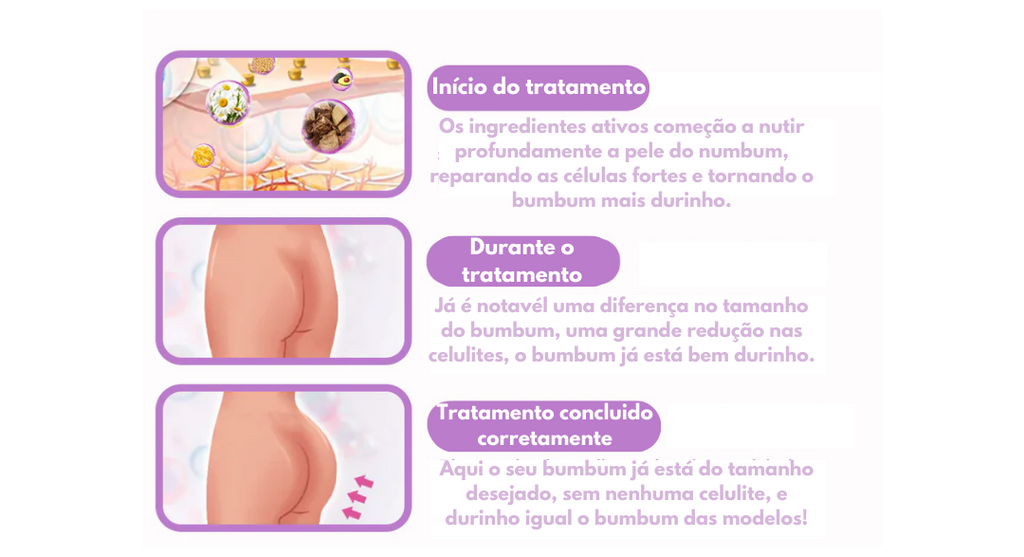 Creme Aumeta Bumbum Contra Celulites Empina Bumbum Bottom Cream™