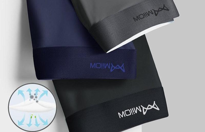 3Pcs Cueca em Seda Gelo (Antibacteriana)