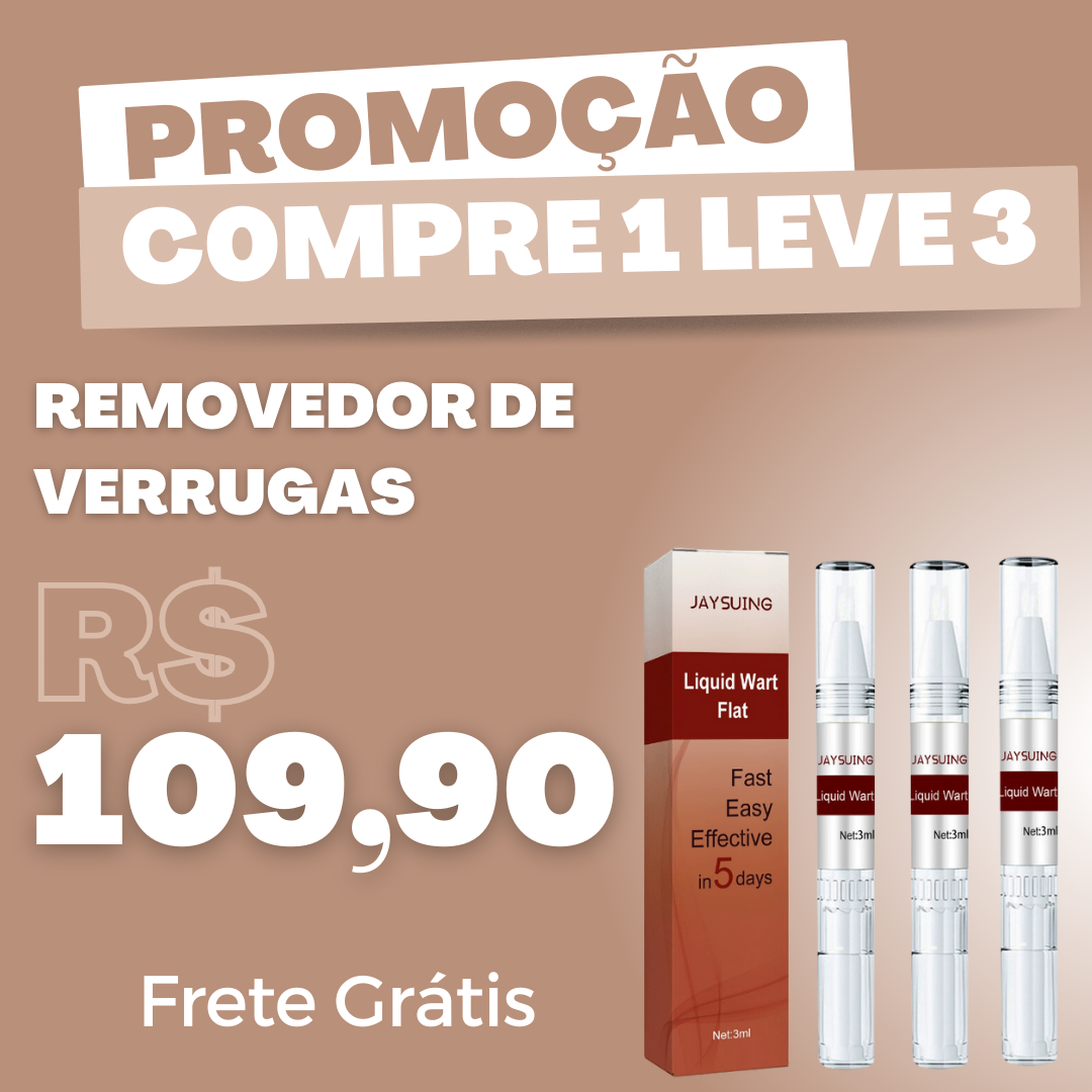 Removedor de Verrugas WipeOff™ |COMPRE 1 LEVE 3| + Frete Grátis