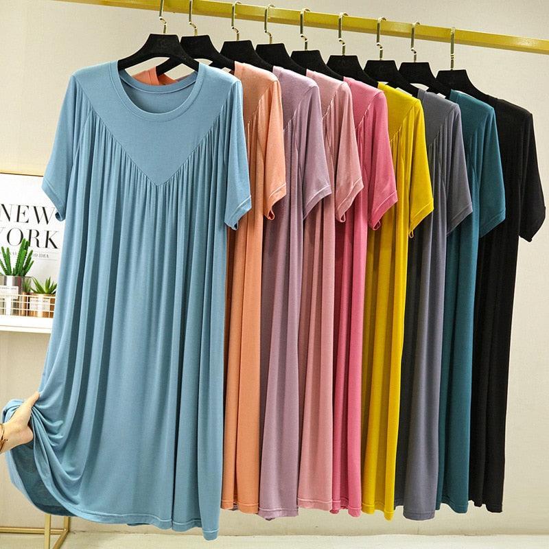 Vestido Emma™ Estilo Camisola em Modal