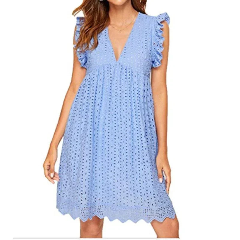 Vestido Suthil™️ Design 2 em 1 Com Shorts / O Mais Fresco, Leve e Charmoso para você Encarar o Verão!