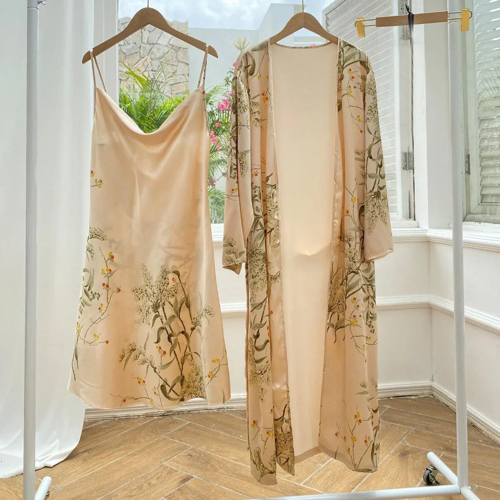 Conjunto Glamour Imperial em Cetim 4 Peças