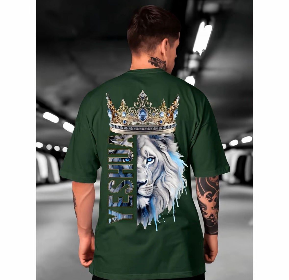 Camiseta Rei Leão Sagrado ✝️ – Estilo e Fé