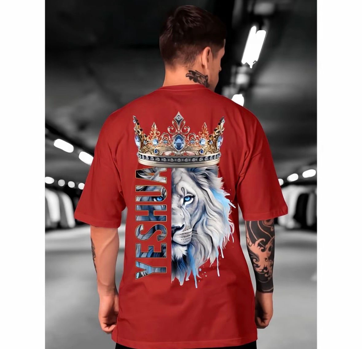 Camiseta Rei Leão Sagrado ✝️ – Estilo e Fé