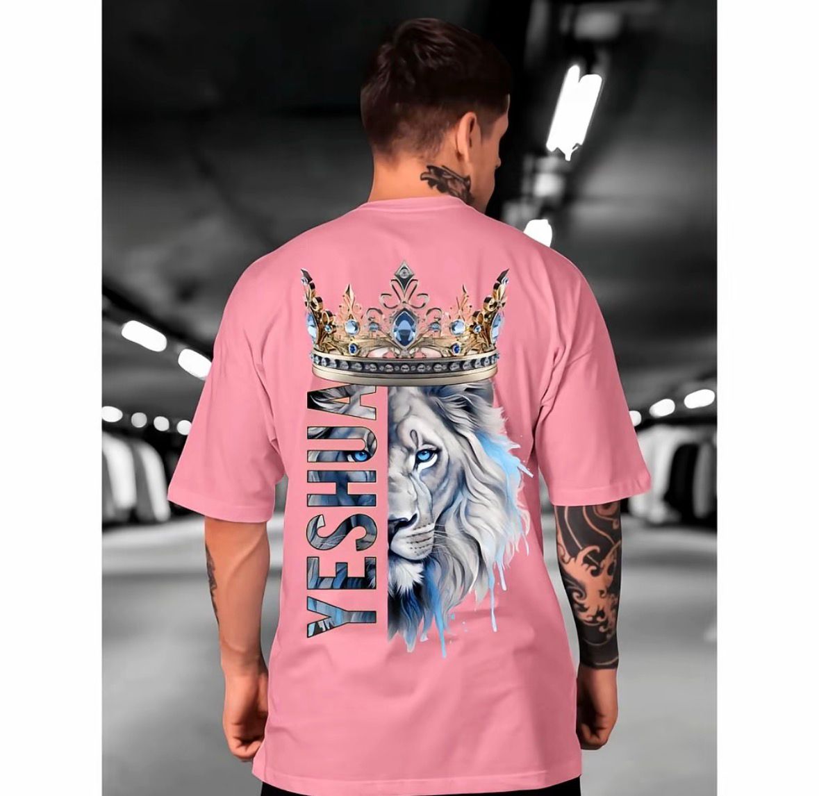 Camiseta Rei Leão Sagrado ✝️ – Estilo e Fé