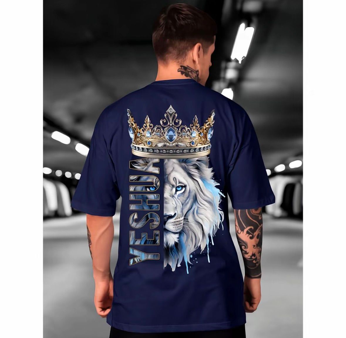 Camiseta Rei Leão Sagrado ✝️ – Estilo e Fé