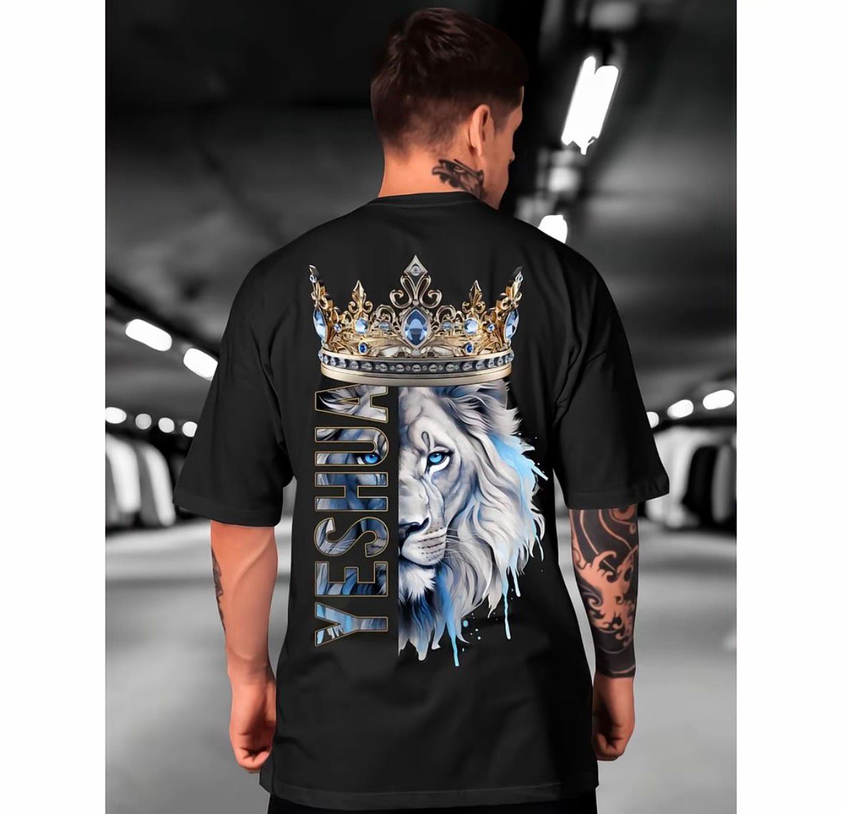 Camiseta Rei Leão Sagrado ✝️ – Estilo e Fé