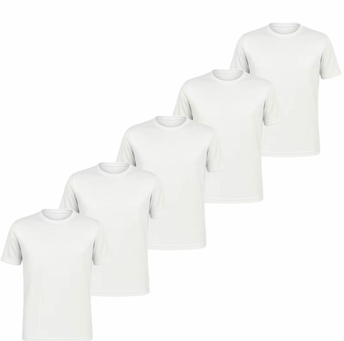 Kit 5 Camisetas Dry Fit Premium – Conforto e Secagem Rápida