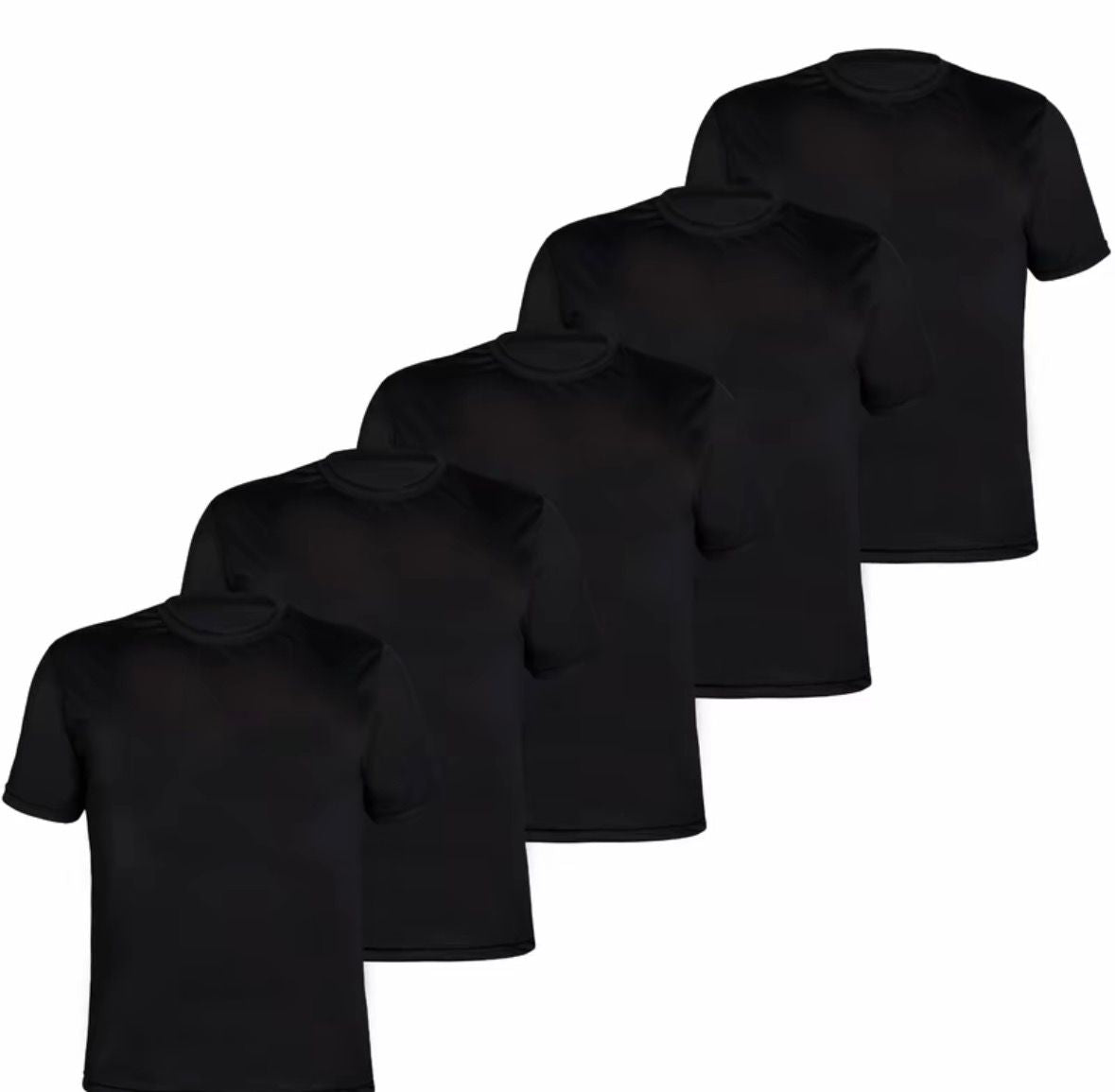 Kit 5 Camisetas Dry Fit Premium – Conforto e Secagem Rápida