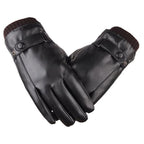 Luva de Inverno Masculinas Forrada - Couro Sintético