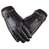 Luva de Inverno Masculinas Forrada - Couro Sintético