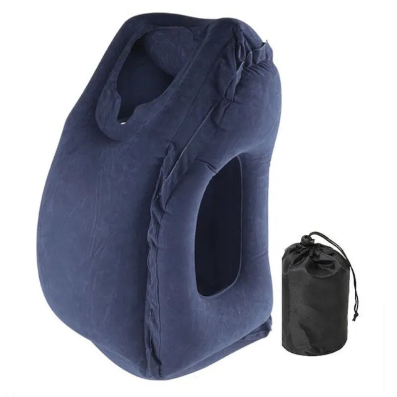 Travesseiro Inflável Ergonômico para Viagem